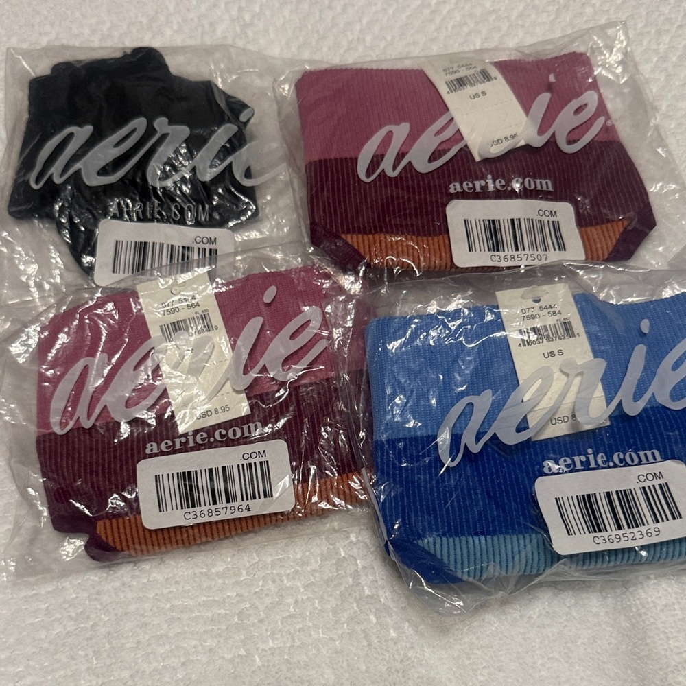 Aerie Colorful Ribbed Thong Collection